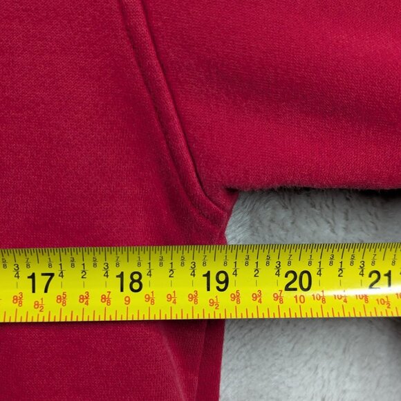 2000s Vintage Umbro England Mens Football Team Red Crewneck Star Distressed S/M - Picture 6 of 10